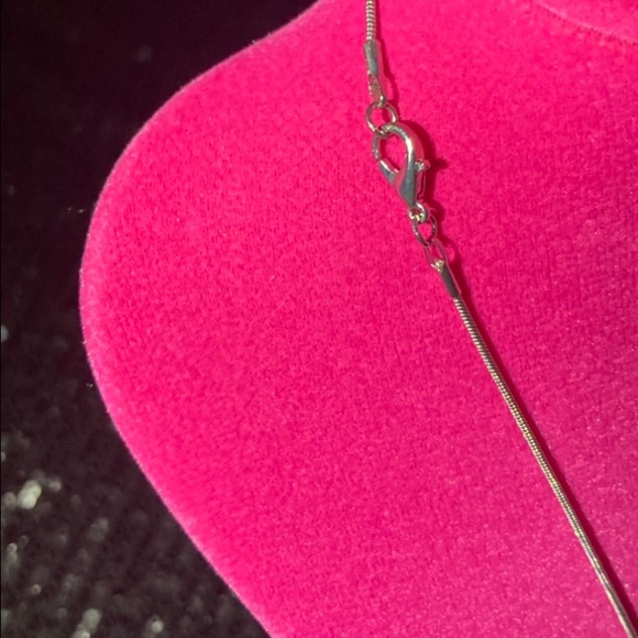 July Ruby Sterling Silver Necklace Birthday Birthstone Month Rhinestone gift Y2K - Picture 4 of 17